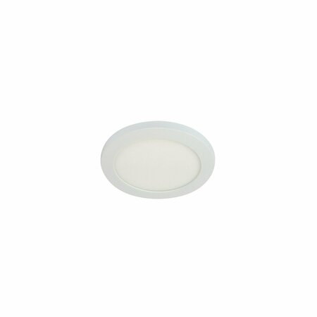 Elo 6in + Surface Mounted LED, 700lm / 12W, 5000K, 90+ CRI, 120V Triac/ELV Dimming, White NELOCAC-6RP950W